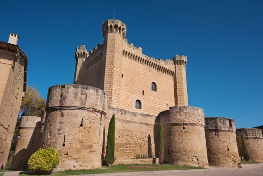 Medieval castle in Sajazarra, La Rioja, Spain.