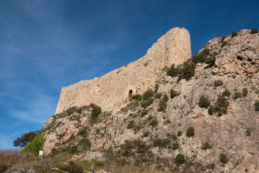 Medieval castle in Poza de la Sal, Burgos, Spain.