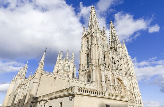 Burgos Cathedral.Famous Spanish Landmark.