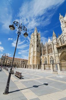 Leon Cathedral, Castilla y Leon, Spain.