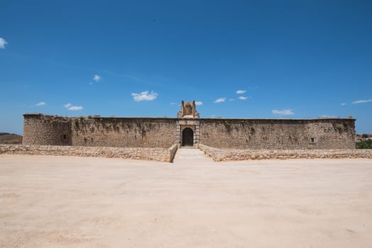 Chinchon castle, famous lanmark in Madrid, Spain.