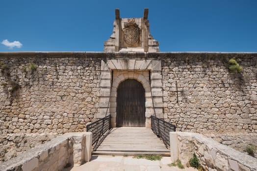 Chinchon castle, famous lanmark in Madrid, Spain.