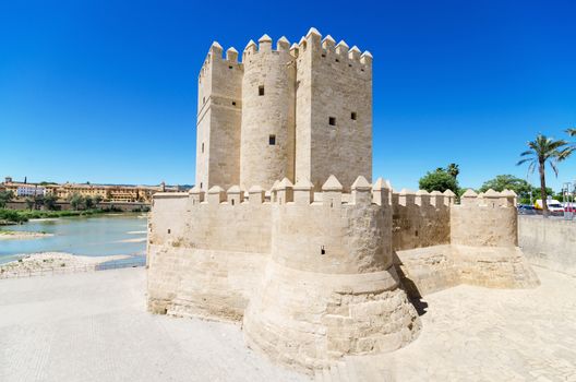 Calahorra tower, famous landmark in Cordoba, Andalusia, Spain.