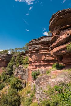 River Gallo canyon in Guadalajara, Spain.