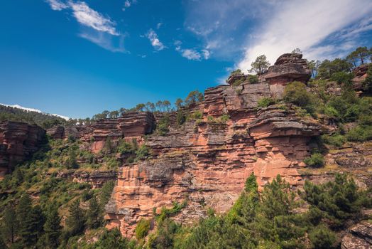 River Gallo canyon in Guadalajara, Spain.