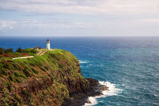 Kilauea Lighthouse on a Sunny Day, Kauai, USA