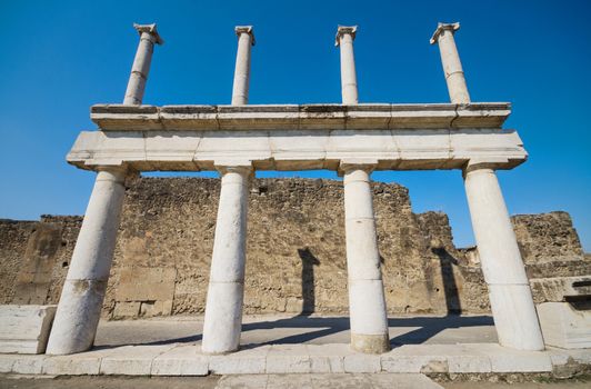 Ancient roman empire ruins of Pompeii, Italy.