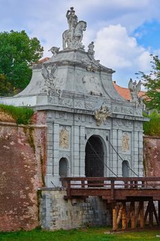 Entrance to the Fortress Alba Iulia, Romania