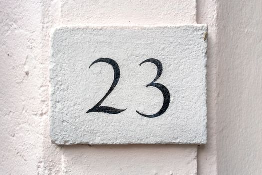 house number twenty three (23)