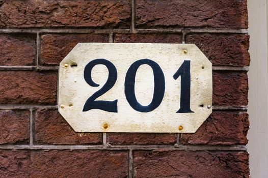 House number two hundred and one (201)