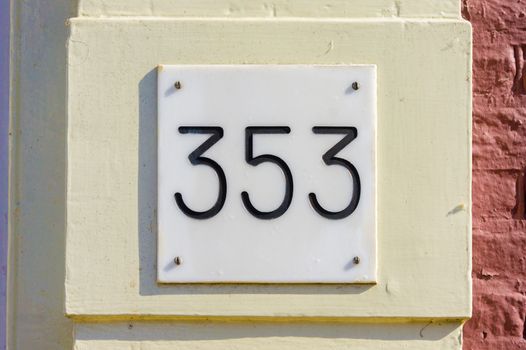 House number thee hundred and fifty three (353)