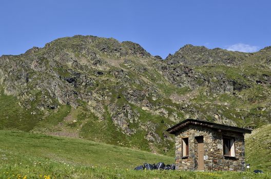 Ordino ski slopes in summer