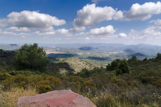 Views from the Garbi Peak of the valley in Serra