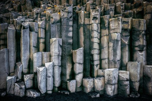 Basalt columns near Vik, Iceland.
