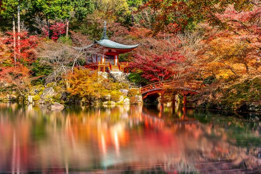 Daigoji temple in autumn, Kyoto. Japan autumn seasons.