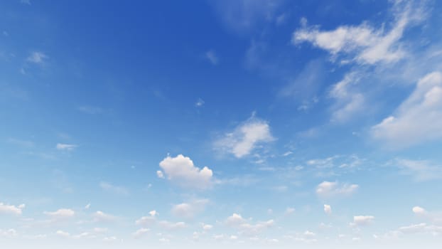 Cloudy blue sky abstract background, blue sky background with tiny clouds, 3d rendering

