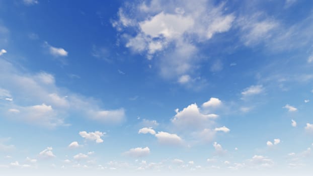 Cloudy blue sky abstract background, blue sky background with tiny clouds, 3d rendering

