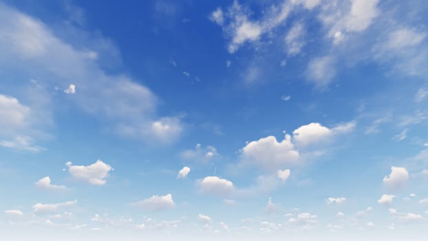 Cloudy blue sky abstract background, blue sky background with tiny clouds, 3d rendering

