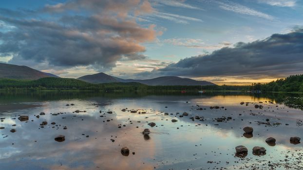 Loch Morlich at sunset