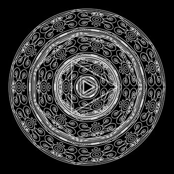 Mandalas for coloring book. Decorative black and white round outline ornament. Unusual flower shape. Oriental and anti-stress therapy patterns. yoga logos design element.