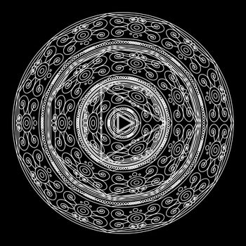 Mandalas for coloring book. Decorative black and white round outline ornament. Unusual flower shape. Oriental and anti-stress therapy patterns. yoga logos design element.