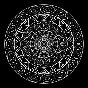 Mandalas for coloring book. Decorative black and white round outline ornament. Unusual flower shape. Oriental and anti-stress therapy patterns. yoga logos design element.
