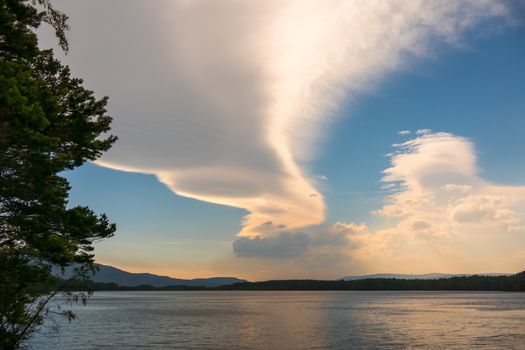Unusual Cloud Formation over Lake Garten