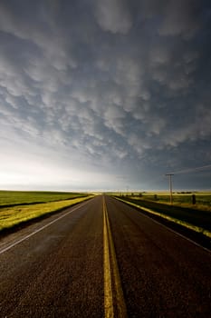 Prairie Storm Clouds in Saskatchewan Canada Mammatus