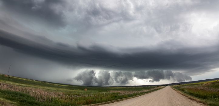 Prairie Storm Clouds in Saskatchewan Canada rural setting