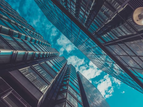 Skyscraper Buildings and Sky View in Big City