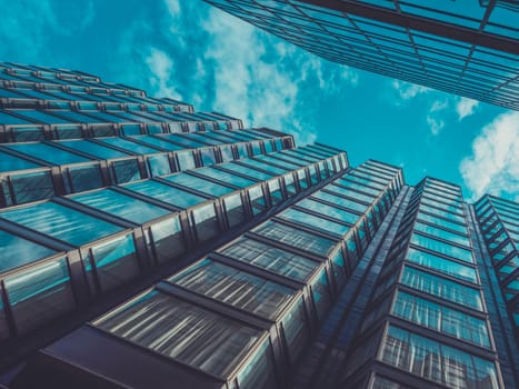 Skyscraper Buildings and Sky View in Big City