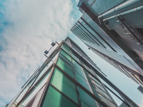 Skyscraper Buildings and Sky View in Big City