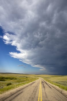 Prairie Storm Clouds Saskatchewan Canada Summer Danger