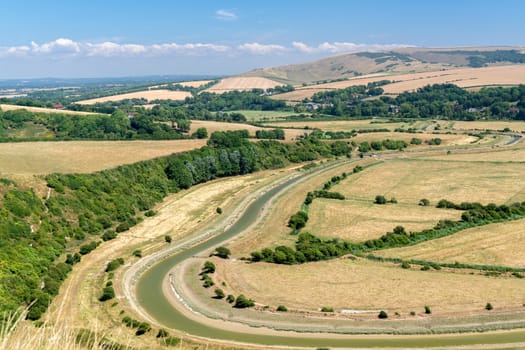 The River Cuckmere Flows through the Sussex Countryside