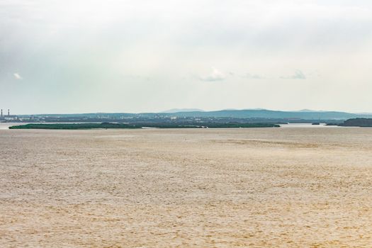 The level of the Amur river near Khabarovsk rose to 5 meters. Flooded the lower tier of the promenade.