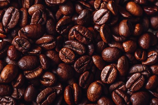 Background of Brown Coffee Beans. Copy Space