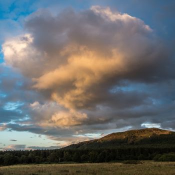 Sunset over Spey Valley Golf and Country Club