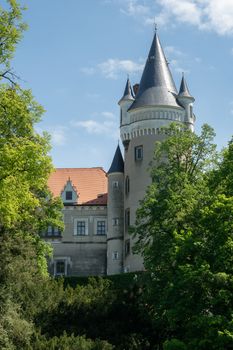 Chateau Zleby in spring, Czech Republic.