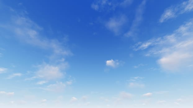 Cloudy blue sky abstract background, blue sky background with tiny clouds, 3d rendering

