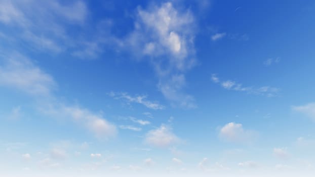 Cloudy blue sky abstract background, blue sky background with tiny clouds, 3d rendering

