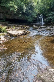 View of Cauldron Force at West Burton in The Yorkshire Dales National Park