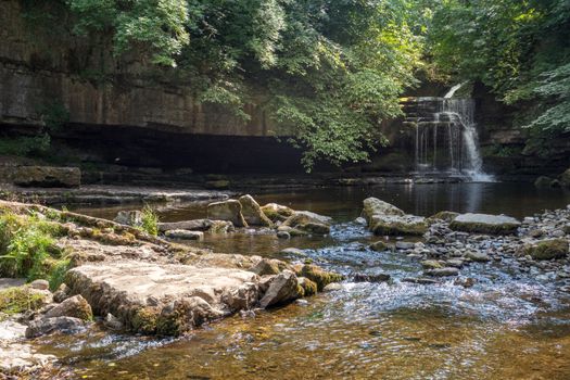 View of Cauldron Force at West Burton in The Yorkshire Dales National Park