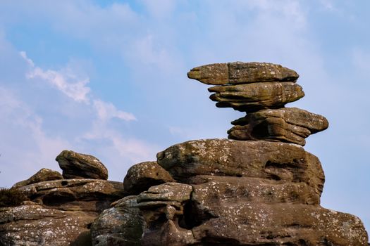 Scenic view of Brimham Rocks in Yorkshire Dales National Park