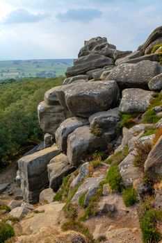 Scenic view of Brimham Rocks in Yorkshire Dales National Park