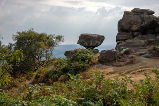 Scenic view of Brimham Rocks in Yorkshire Dales National Park