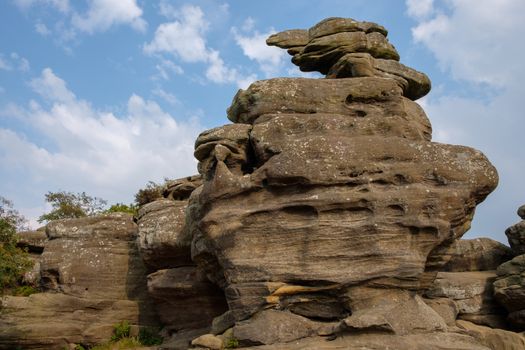 Scenic view of Brimham Rocks in Yorkshire Dales National Park