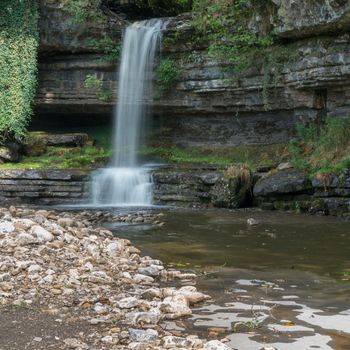 View of Askrigg Waterfall in the Yorkshire Dales National Park