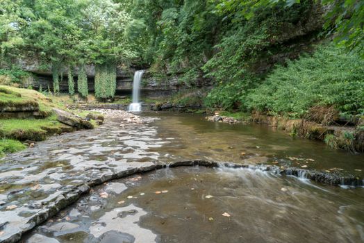 View of Askrigg Waterfall in the Yorkshire Dales National Park