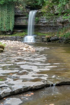 View of Askrigg Waterfall in the Yorkshire Dales National Park