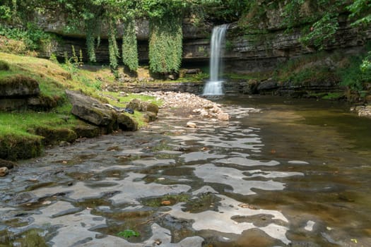 View of Askrigg Waterfall in the Yorkshire Dales National Park